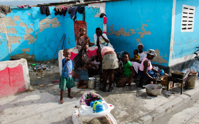 Family in Citè Soleil, Port-au-Prince, Haiti, 2012.