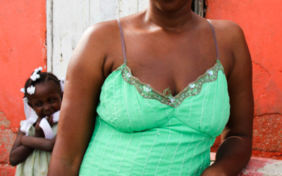 Homemaker in Cite Soleil, Port-Au-Prince, Haiti, 2012.