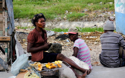 Traders on the street, Port-Au-Prince, Haiti, 2012.