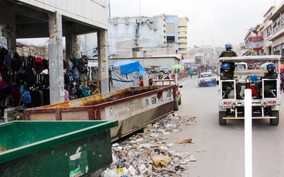 Two years after the earthquake it is still is possible to see almost all the damage, Port-Au-Prince, Haiti, 2012.