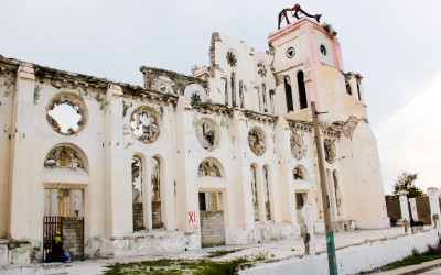 Two years after the earthquake it is still is possible to notice almost all the damage, inclusively in Cathedral of Our Lady of the Assumption, Port-au-Prince, Haiti, 2012.