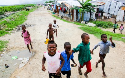 In many areas of Port-Au-Pince, children wait the whole day for food or some aid, Haiti, 2012.