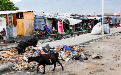 The famous place in Port-au-Prince, Hell´s Kitchen. Here you can buy everything, specially food, but  mostly rotten food, Haiti, 2012.