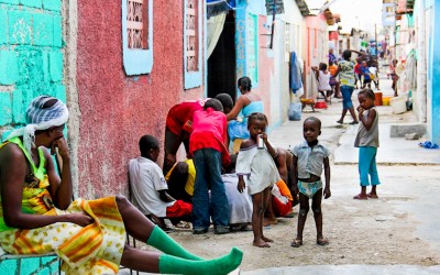 Cité Soleil after the project “Quarter Clean” by UN, which revitalized a small part of a neighborhood to inspire residents to keep their spaces clean and well maintained. Port-Au-Prince, Haiti, 2012.
