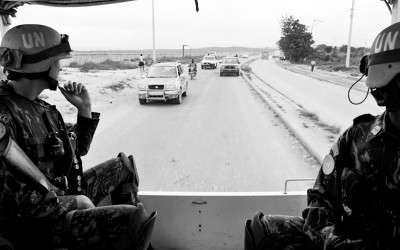 Peacekeeper in mission, Port-Au-Prince, Haiti, 2012.