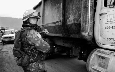 Peacekeepers in mission, Port-Au-Prince, Haiti, 2012.