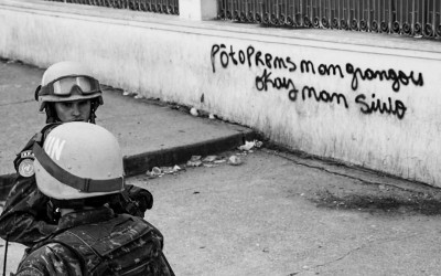 Peacekeepers in mission, Port-Au-Prince, Haiti, 2012.
