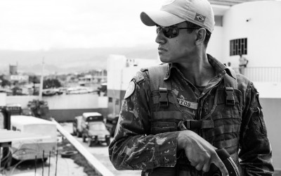 In the dangerous region Cité Soleil UN Mission has an observation post to intervene rapidly, Port-Au-Prince, Haiti, 2012. -17
