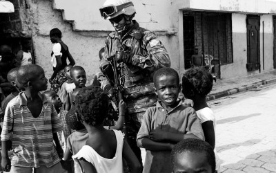 1.	Peacekeepers with children in Cité Soleil, Port-Au-Prince, Haiti, 2012.