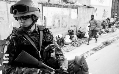 Peacekeepers in mission, Port-Au-Prince, Haiti, 2012.