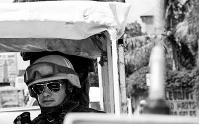 Peacekeepers in mission, Port-Au-Prince, Haiti, 2012.