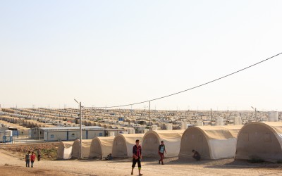 Refugee Camp Cover II, near Duhok, Iraq (Iraqi Kurdistan).