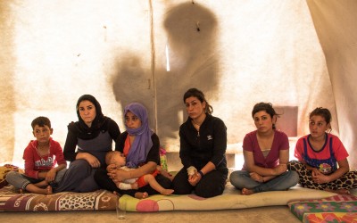 Cover II Refugee Camp resident women tell their different stories with the Islamic state. Some of them were held as sex slaves and sold to several different men, others had their relatives killed by the jihadists or fought like peshmergas against the extremist group. Near Duhok, Iraq (Iraqi Kurdistan).