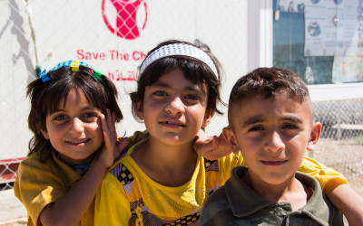 Children in Sharia Refugee Camp, near Duhok, Iraq (Iraqi Kurdistan).