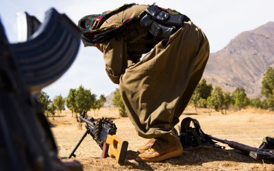 Female soldiers and snipers of the Kurdish Worker’s Party (PKK) getting ready for new combats against the Islamic State (ISIS) and NATO. The participation increasingly active and efficient of women in the Kurdish fights has been strengthening the social, cultural and moral consciences, encouraging the feminine empowerment in the region. Qandil mountains, Iraq (Iraqi Kurdistan), 2015.