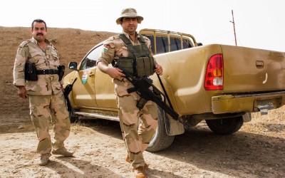 Peshmergas in Iraq (Iraqi Kurdistan), Middle East, 2015.